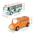 Pikkukuva 2 / 5: Lasten bussin oven avautuva bussimalli leluauto Inertia Simulation Bus Pojat ja tytöt Lelut（sininen）