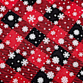 Miniatyrbild 3 av 5: 3 st Buffalo Plaid-väskor med snömönster Bomullspresentpåsar Julgåva
