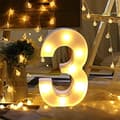 Lys opp digitale LED-talllamper bokstavlamper for fest bryllup hjem bar dekorasjon belysning