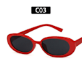 Pikkukuva 1 / 5: Muodikkaat ovaalin muotoiset aurinkolasit, retro aurinkolasit naisille, Okulary, pienet sävytetyt polarisoidut silmälasit, Uv400 aurinkolasit Gafas（C03）