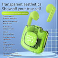 Miniatyrbild 2 av 5: Led-displaytransparent laddningsbox Tws trådlösa Bluetooth 5.3 headset 9d Hifi-ljud spelhörlurar trådlösa Bluetooth-spelhörlurar sport stereo in