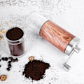 Miniatyrbilde 5 av 5: Håndkaffe kvern i rustfritt stål Burr kvern Konisk kaffe kvern Håndkaffe kvern