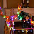 Miniatyrbilde 3 av 5: 40 LED-gardinlys, julelys, julegardinlys, jule-LED-lyssnor (B)