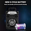 Miniatyrbillede 4 af 5: Bærbar Bluetooth-højttaler med dobbelt subwoofer-bas Bluetooth 5.0 trådløs højttaler understøtter FM-radio lille stereolydsystem