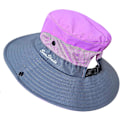 Miniatyrbilde 3 av 5: Dame Hestehale Solhatt UV-beskyttelse Foldbar Mesh Bred Bremskjerm Strand Fiskehatt（Lilla）