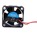 Miniatyrbillede 3 af 5: DC 12V Radiator 30 x 30 x 10mm Luftfugter DC Køleventilator til 3D-printer Tilbehør Dele Ekstruder（Sort）