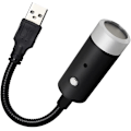 Miniatyrbillede 1 af 5: Usb Stjerne Nattelys.romantisk Auto Tag Bavoe Lys. Xinfok Justerbar Usb Nattelys- Plug And Play (blå)