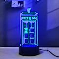 Miniatyrbild 1 av 5: 3D Illusion LED Nattlampa Sovrum, RGB Färger