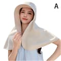 Allsidig solhatt for kvinner med bred brem og nakkebeskyttelse Beige