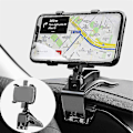Miniatyrbild 1 av 5: 360 graders biltelefonhållare universell bilhållare instrumentbrädesstöd för automatiskt grepp hög kvalitet