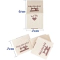 Pikkukuva 2 / 5: Dww-100 kpl vaakasuora 2x4cm kangasmerkit käsintehdyt vaatemerkit tekstiilimerkit vaatteiden ompelutarvikkeisiin laukut farkut