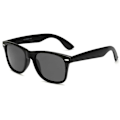 Miniatyrbillede 1 af 2: Retro Wayfarer Solbriller Mat Sort Sort