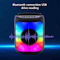 Pikkukuva 4 / 5: Bluetooth-kaiutin, juhlasubwoofer, kannettava ulkokaiutin, Bluetooth-langaton ääni, sekoitetuilla värivaloilla, poistomyynti