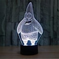 Miniatyrbild 5 av 5: 3D Optisk Illusion Vänner Sensor Nattlampa med Smart Touch & Fjärrkontroll 7 Färger Byt Dimbar Funktion Atmosfärslampa för Barn Vänner Födelsedagar