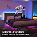 Miniatyrbilde 5 av 5: 2024 Bluetooth LED-stripe 10m Vanntett LED-stripe med fjernkontroll og app-kontroll