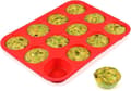 12 koppar silikon muffinsform - Non-stick BPA-fri cupcakeform 1 förpackning vanlig storlek silikonform