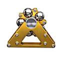 Miniatyrbild 1 av 5: Fingertip Spinner Stress Relief Pariserhjul Spinner Fidget Toy, Vuxna Barn Present Bordsdekoration Prydnad Med Rotation（Guld）