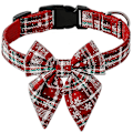 Pikkukuva 1 / 5: Koiran kaulustasolmio Buffalo Che Plaid joulu W lumikide lemmikkikaulustavihreä（Vihreä-L）