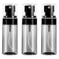 Miniatyrbild 1 av 6: Sprayflaskor, Transparenta Tomma Fina Dimma Plast Mini Reseflaska Set Små Påfyllningsbara Vätskebehållare (Genomskinlig Svart, 80ml)