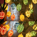 Miniatyrbilde 4 av 5: Påske Egg Wire String Lights Batteridrevet Lys Fest Hjemmeinnredning Lamper（Flerfarget）