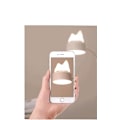 Miniatyrbillede 4 af 5: Børns LED-skrivebordslampe, sød kattenatlampe til soveværelser, mini