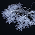 Miniatyrbillede 3 af 4: Julepynt 5m 50led Jule Snefnug Streng Lys Dekorationer Vinter Eventyrland Dekor