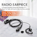 Miniatyrbild 4 av 5: G-formad öronmussla headset med stor PTT för radio Pd580 Pd700 Pd780 Pt580H（Svart）