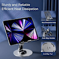 Miniatyrbillede 1 af 5: 360 Rotation Tablet Holder Til iPad Holder Tablet Stand Mount Justerbar（Sort）