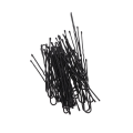 Miniatyrbild 1 av 9: 50 st fina hårklämmor U-formade klämmor BobbyPin svart metall