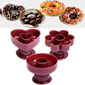 Miniatyrbilde 2 av 5: 3 stk/sett Donutform Rund/Hjerte/Blomsterformet Matkvalitet DIY PP Dessert Fondant Kake Cutter Maker