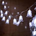 Miniatyrbild 1 av 3: Julgransprydnader 1,5M 10Led Jul Klocka Slingor Ljus Utomhus Fest Trädgårdsdekoration