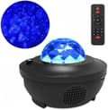Stjerneprojektorlampe - Nattlys Bluetooth-høyttaler med fjernkontroll og Acsergery-gave
