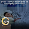 Miniatyrbilde 5 av 7: G-formet ambient nattbordslampe, musikkbelysning surroundhøyttaler, hvit