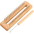 Miniatyrbild 1 av 5: Wayion Stickningsmaskin Set med 32 Stift, Trä Stickningsmaskinbräda, Virknål, DIY Hantverk Verktygssats för Hattar, Scarfs, Leksaker, Nålhantverk