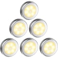 Miniatyrbilde 1 av 5: Dewanxin nattlys med bevegelsessensor. 6 LED bevegelsessensor trappelys