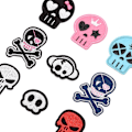 Pikkukuva 2 / 5: Dww-9 Fashion Skull -kirjontamerkit, kirjotut appliikki-tarrat, ompelumerkit ja merkit kangaskorjausmerkit vaatteille