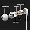 Miniatyrbild 2 av 5: Hörlurar med mikrofon, 5-pack, kompatibla med iPhone och Android-smartphones, iPod, iPad och MP3-spelare