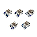 Pikkukuva 3 / 5: Uusi tuote, 5 kpl 5v Boost Step Up -virtalähdemoduuli Litium Lipo -akun latauksen suojauslevy DIY -laturille 1