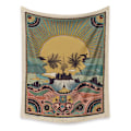 Pikkukuva 1 / 2: Wekity Skull Flower Girl Tapestry Koti Taide Tausta Kangas Dekoraatio Lahja Uima-allas Taideteos Olohuone Makuuhuone Dekoraatio (GT3