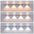 Miniatyrbild 8 av 9: 30cm LED-skåpsbelysning, USB-laddningsbart batteri nattljus skåpsbelysning, garderobsbelysning bottenstångsbelysning köksbelysning, självhäftande sensorbelysning
