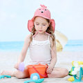 Pikkukuva 3 / 5: Dww-XL-UPF50+ Flamingo Hat for Babies and Children Adjustable | Covers Children's Head & Neck All Day