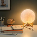 Miniatyrbild 2 av 5: Full Moon Lamp 3d Led Nattlampa Dimbar Touch Control Ljusstyrka Usb Laddning