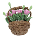 Miniatyrbild 3 av 5: Miniatyrblommor utsökt exteriör levande design fint utförande miniatyrdockhusväxter