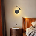 Miniatyrbillede 2 af 3: 3W + 8W LED Sengelampe Til Læsning LED Fleksibel Svanelampe Sort LED Læselampe Væglampe Med Afbryder Varm Hvid 3000K Moderne [Energiklasse A]