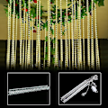 Miniatyrbild 1 av 5: Meteor Shower Rain 8 Tube 30cm Led String Lights Jul Dekorativ Lampa