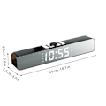 Miniatyrbild 3 av 5: Trådlös högtalarklocka Bluetooth-högtalare Lång skrivbordsalarmklocka Ljudspegelsur