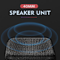 Miniatyrbild 4 av 4: Mini trådlös Bluetooth-högtalare Stereo Bärbar högtalare Bluetooth 4.2 Subwoofer Med Sd Fm Utomhushögtalare | Bärbara högtalare (svart)