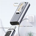 Miniatyrbild 3 av 5: Magnetisk USB C-adapter Typ C/DC5521 till 2-kontakts PD Snabbladdningsadapter för /Pro（Som visas）
