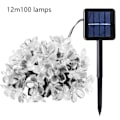 Miniatyrbillede 1 af 3: Solcellelamper Udendørs Have Solcelle Blomsterlampe Streng Led Blomster Dekorative Lampe Festival Have Have Gennemsigtig Blomst Lille Farve Lampe Bælte Multic