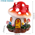 Miniatyrbillede 2 af 5: Harpiks Svampehus, Fehus, Mini Harpiks Svampe Diy Plante Statue, Vandtæt Udendørs